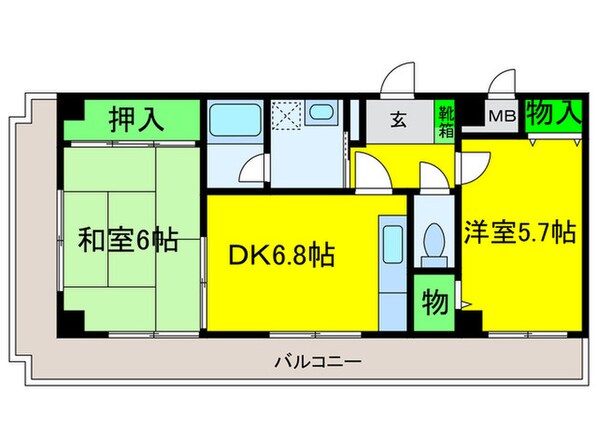 グランエクセル高師浜の物件間取画像